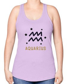 aquarius 83# - aquarius -Racerback Tank