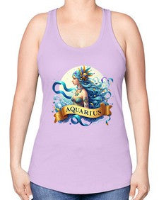 aquarius 84# - aquarius -Racerback Tank
