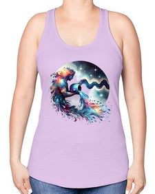 aquarius 88# - aquarius -Racerback Tank