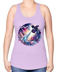 aquarius 89# - aquarius -Racerback Tank