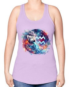 aquarius 90# - aquarius -Racerback Tank