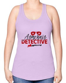 armchair detective 238# - true crime -Racerback Tank
