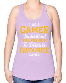 as a gamer understan the passion 61# - video games -Racerback Tank