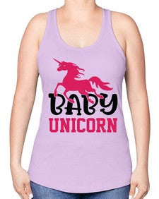 baby unicorn 16# - unicorn -Racerback Tank