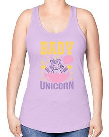 baby unicorn 18# - unicorn -Racerback Tank