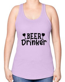 beer drinker 46# - beer -Racerback Tank