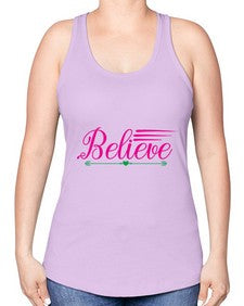 believe 49# - unicorn -Racerback Tank