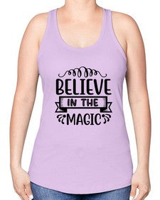 believe in the magic 52# - unicorn -Racerback Tank