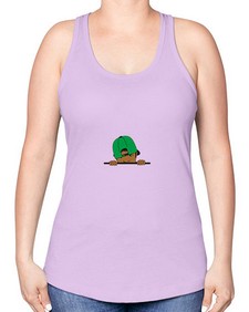 black boy 25# - black boys or men -Racerback Tank