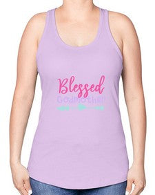 blessed godmother 104# - god parent -Racerback Tank
