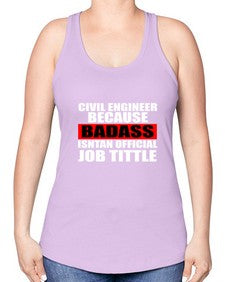 civil engineer 656# - engineer -Racerback Tank