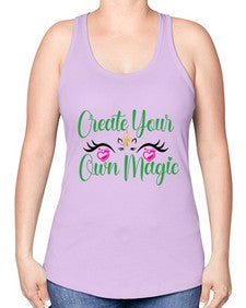 create your own magic 83# - unicorn -Racerback Tank