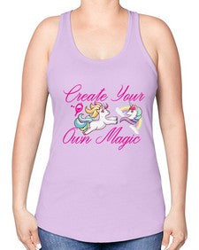 create your own magic 84# - unicorn -Racerback Tank