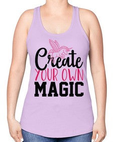 create your own magic 87# - unicorn -Racerback Tank