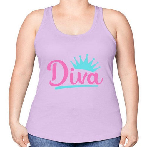 diva Style 121# - dogs -Racerback Tank
