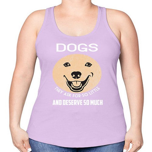dog 115# - dogs -Racerback Tank