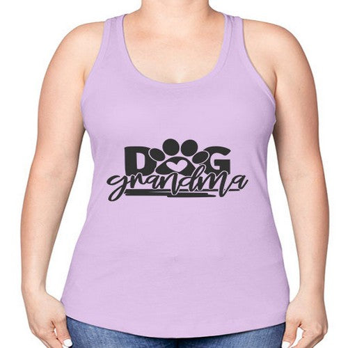doggrandma 123# - dogs -Racerback Tank