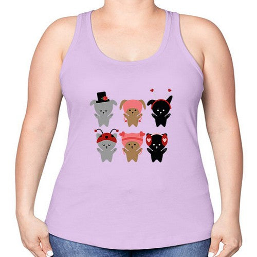 dogs 138# - dogs -Racerback Tank