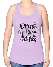 drink up witches 39# - witch -Racerback Tank