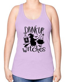 drink up witches 41# - witch -Racerback Tank