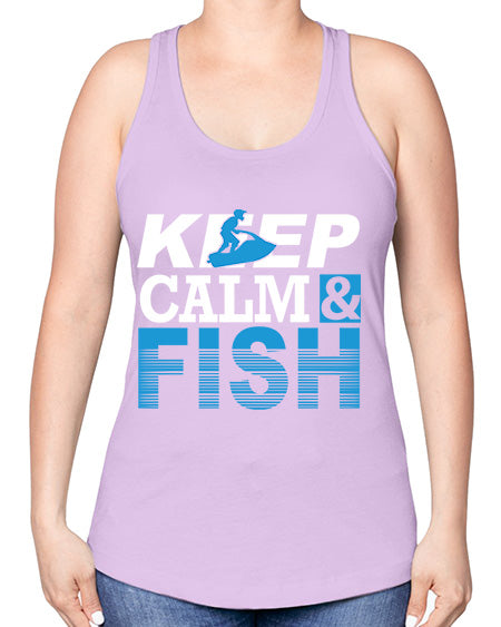 fishing transperment png 19# - shark-fish -Racerback Tank