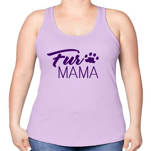 fur mama - dogs -Racerback Tank