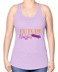 future nurse Style 814# - nurse -Racerback Tank