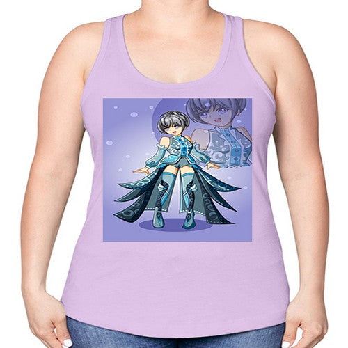 game of beautiful girl140# - anime -Racerback Tank