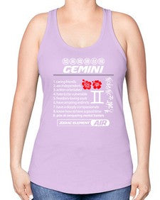 gemini 242# - gemini -Racerback Tank