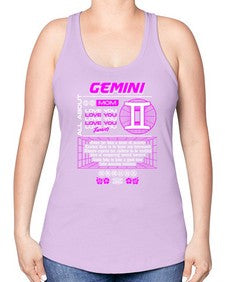 gemini 244# - gemini -Racerback Tank