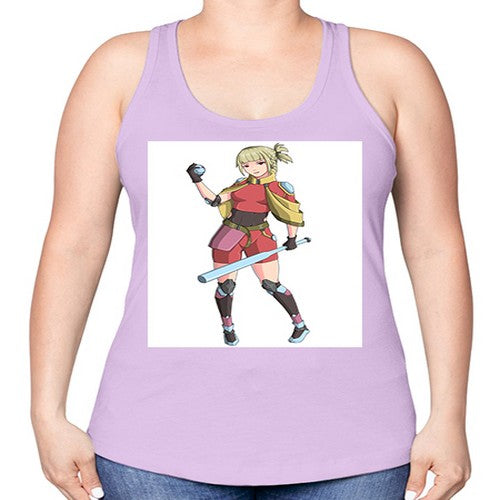 girl bring stick3# - anime -Racerback Tank