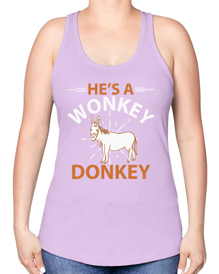 he’s a wonky donkey Style 4# - donkey -Racerback Tank