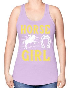 horse girl Style 51# - horse -Racerback Tank