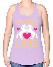 horse lovee Style 49# - horse -Racerback Tank