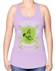 horse show dad Style 48# - horse -Racerback Tank