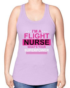i am flight nurse what s 855# - nurse -Racerback Tank