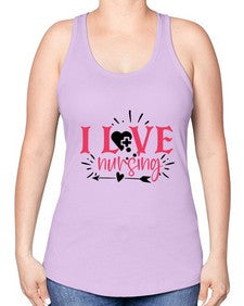 i love nursing Style Style 900# - nurse -Racerback Tank