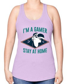 im gamer stay at home 119# - video games -Racerback Tank