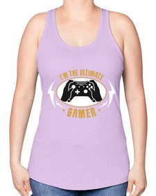 im the ultimate gamer 122# - video games -Racerback Tank