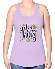 its a Leo thing 267# - leo -Racerback Tank