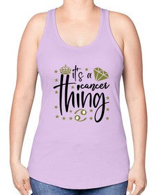 its a cancer thing 264# - cancer -Racerback Tank