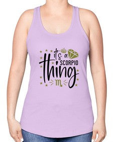 its a scorpio thing 262# - scorpio -Racerback Tank