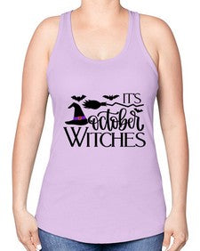 its october witches 34# - witch -Racerback Tank