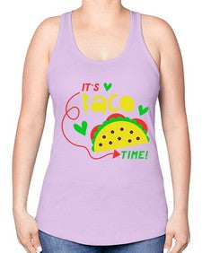 itstacotime 1249# - tacos -Racerback Tank