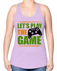 lets play the game 136# - video games -Racerback Tank