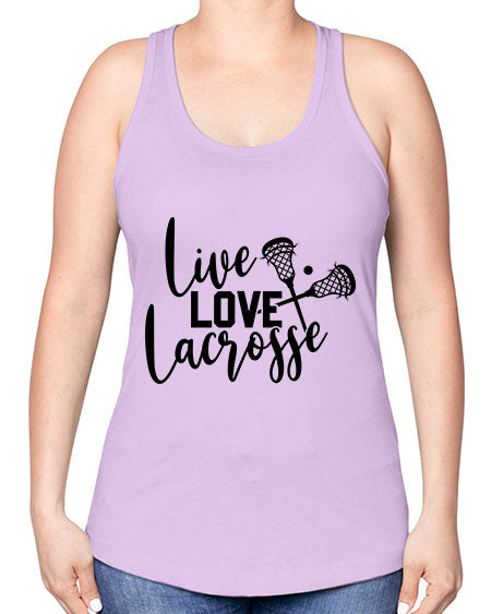 live.love 11# - lacrosse -Racerback Tank