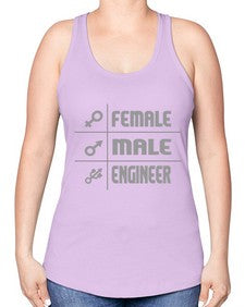male female engineer 1084# - engineer -Racerback Tank