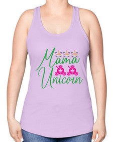 mama unicorn 288# - unicorn -Racerback Tank