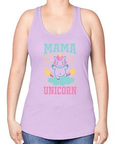 mama unicorn 294# - unicorn -Racerback Tank