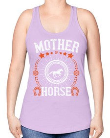 mother of horse Style 27# - horse -Racerback Tank